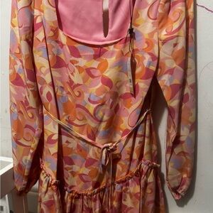 BCBG Multicolor Floral Mini Dress